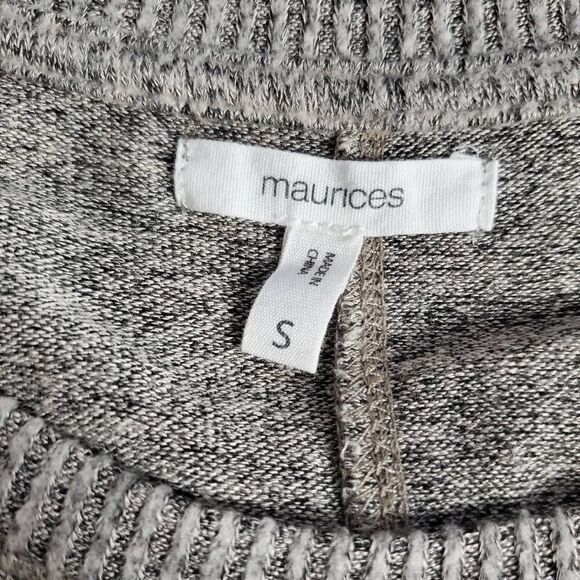 Maurices Beige Knit Sweater with Red Plaid Raglan Sleeves Cozy Pullover Size Sma - Picture 6 of 8